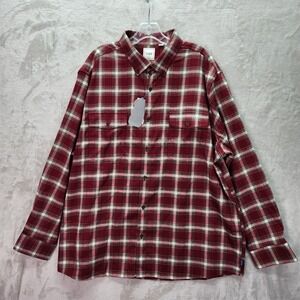 ROWM The Lodge Mens XXL Flannel Shirt Plaid Button Up Long Sleeve Casual Outdoor